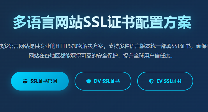 多语言网站SSL证书配置_国际网站HTTPS加密_外贸网站安全证书_全球网站SSL部署方案